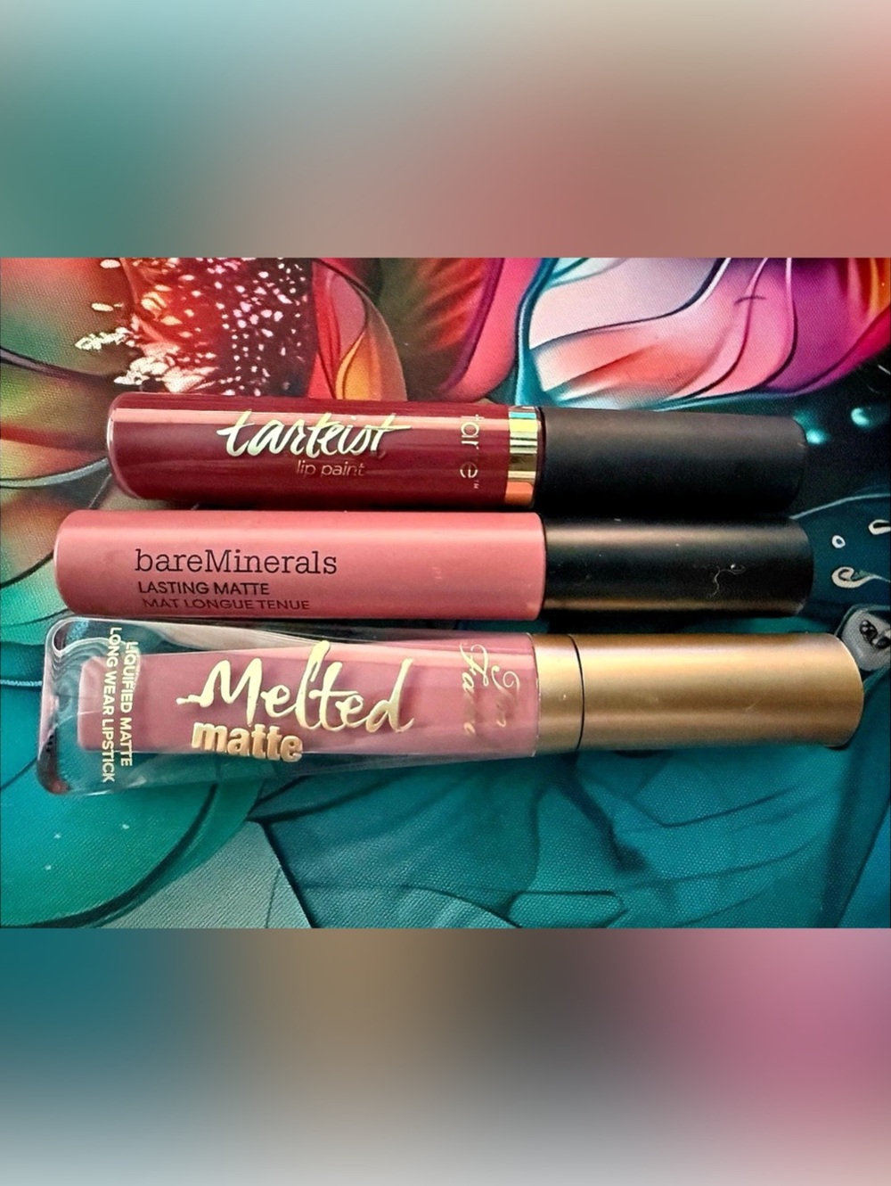 Tarte, Bare Minerals & Too Faced Liquid Lipsticks